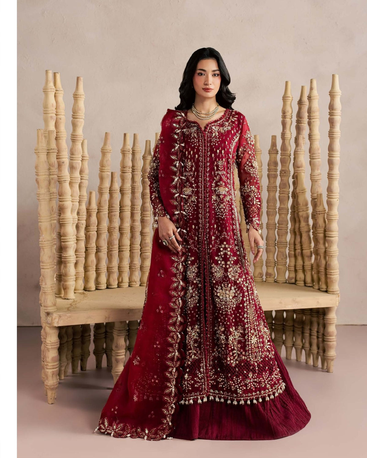 Aylin Sorelle Rosaile Deep Crimson - front view