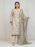 Edenrobe Allure Lawn 02 - Ivory Botanical three-piece unstitched printed lawn suit by Edenrobe