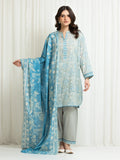 Edenrobe Allure Lawn 22 - Sky Blue three-piece unstitched printed lawn suit by Edenrobe