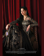 La Fushia Chariot Charcoal formal embroidered design - view 3