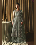 La Fushia Fortune Teller Mint Silver formal embroidered design - view 1