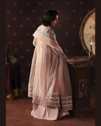 La Fushia Hermit Blush Pink formal embroidered design - view 2
