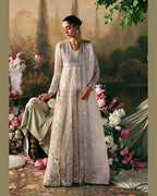 La Fushia Queen Pearl White formal embroidered design - view 1