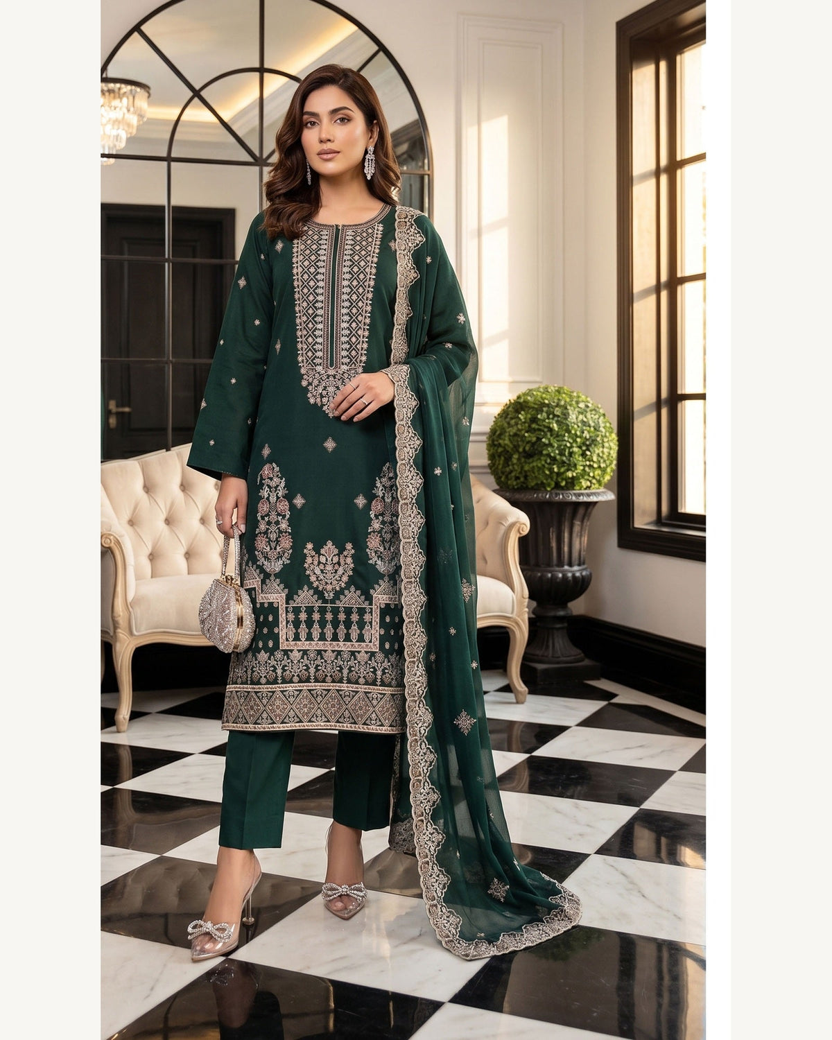 Rubab Emerald Green alternate view
