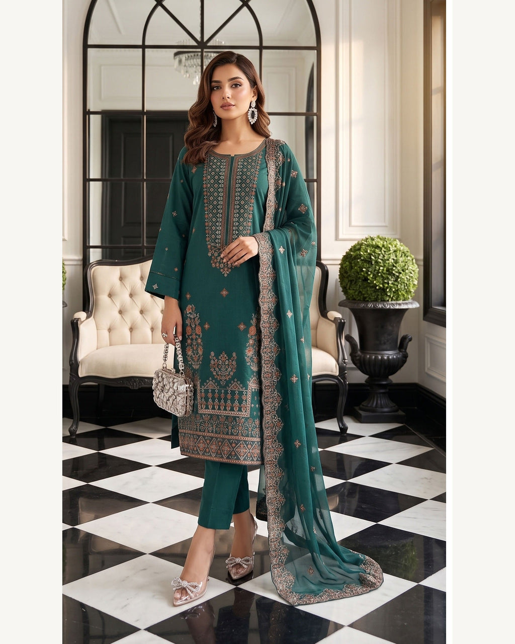 Rubab Teal alternate view