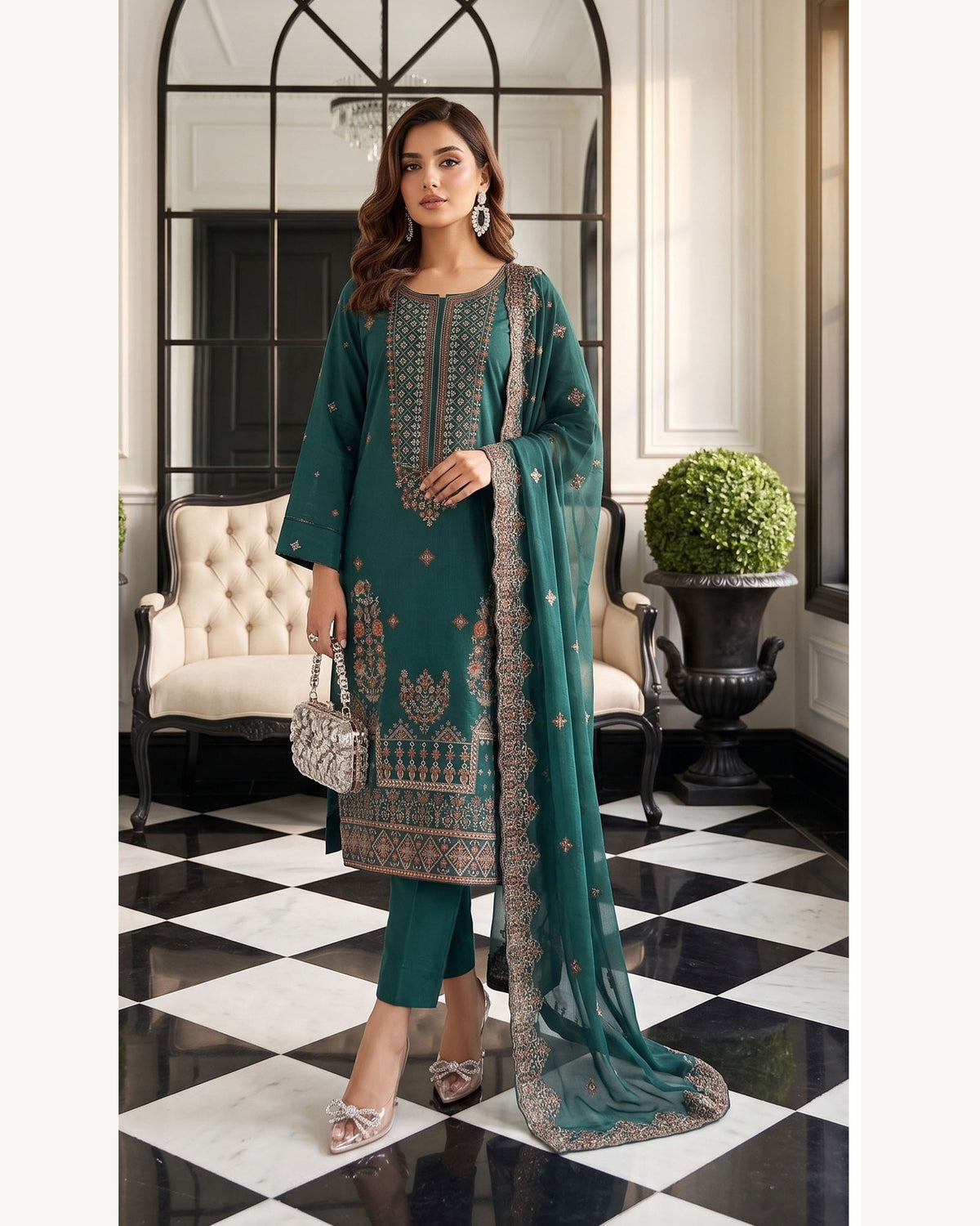 Rubab Teal alternate view